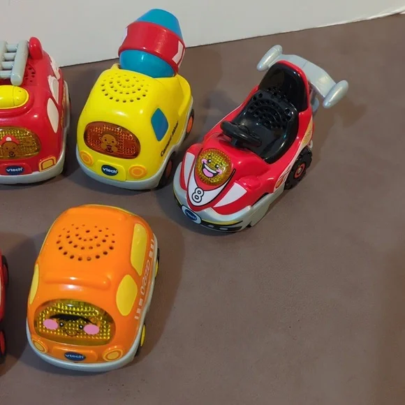 VTech automobiles vehicles ATV race car fire truck ambulance school bus mixer - Picture 5 of 11